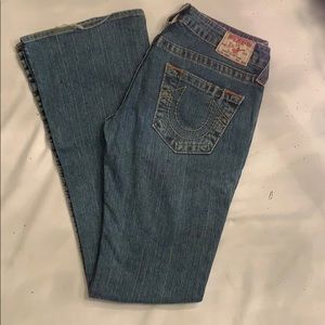 True Religion “Bobby” Wide Leg Jeans